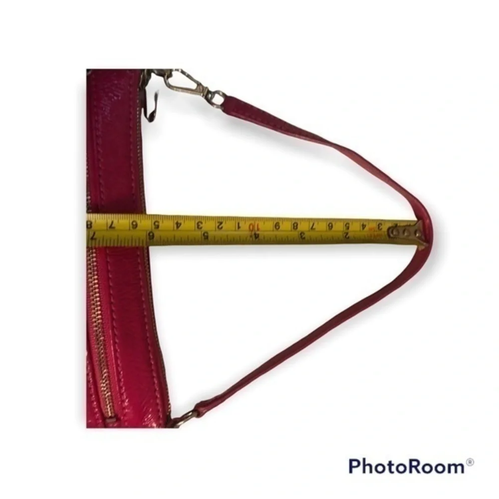 Michael kors pink fushia patent leather mini bag wristlet